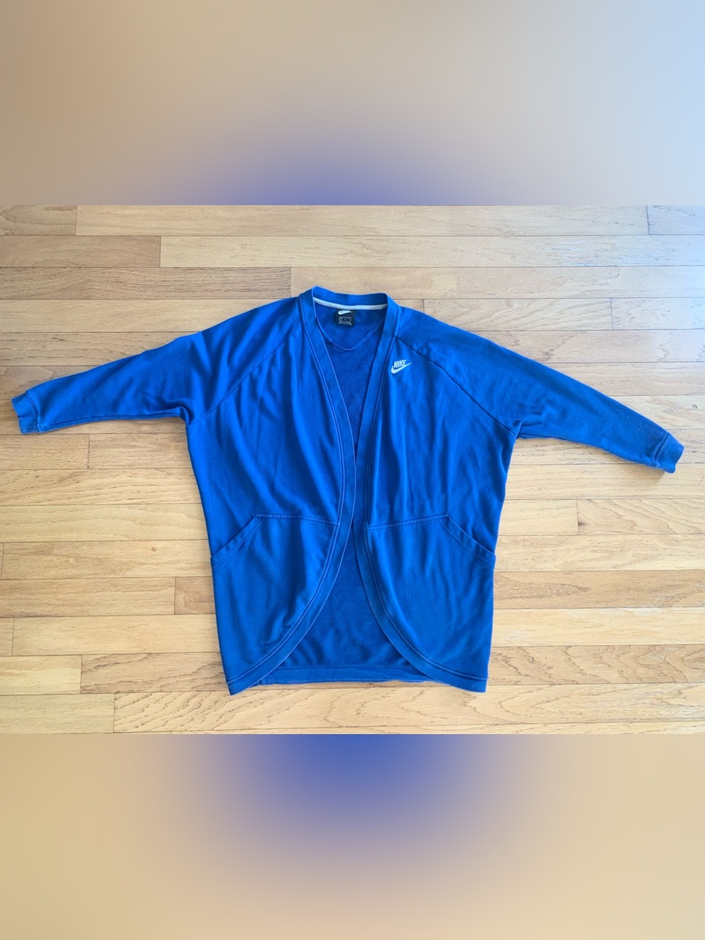 Nike Sportswear Women Open Front Longline Cardigan, Size Large.